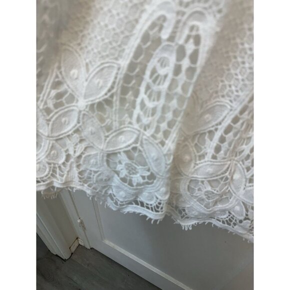 Tuckernuck White Lace Avalon Mini Dress Size XS NWT Bridal Shower Party Bride - Picture 4 of 8